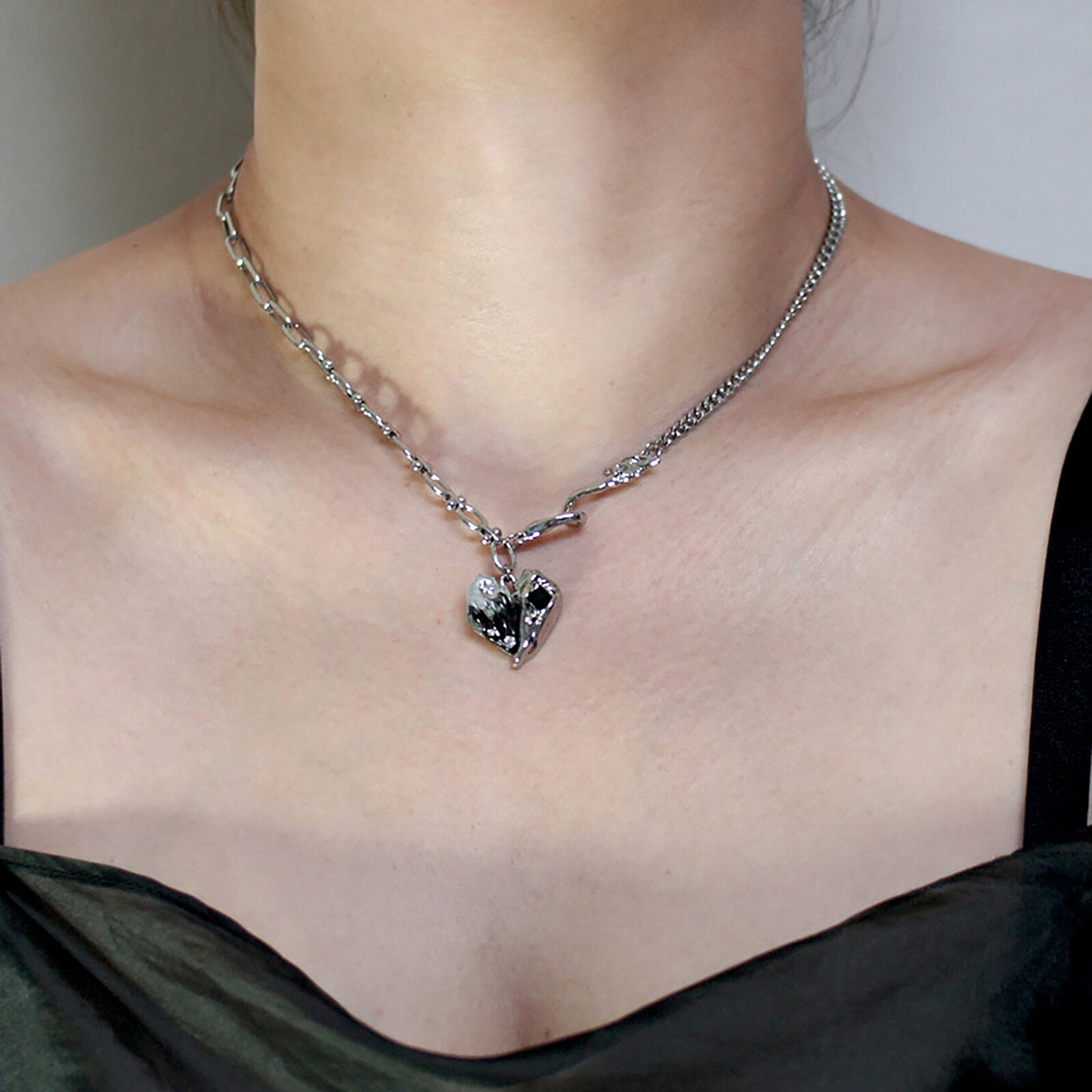 Gradient Heart Necklace