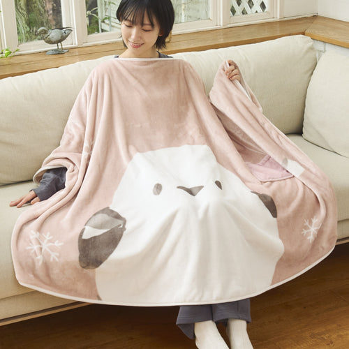 Fuku Fuku Nyanko 動物造型可穿戴暖暖毛毯