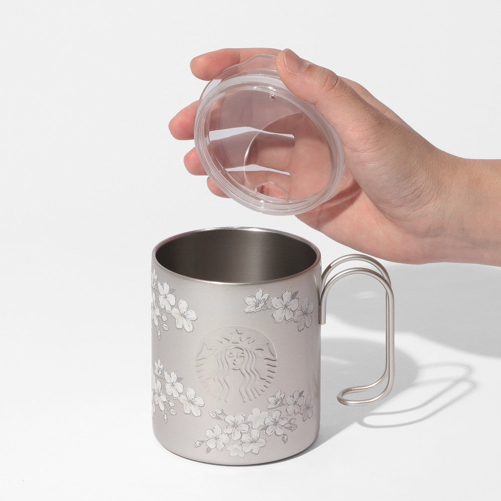 櫻花有蓋馬克杯 355ml