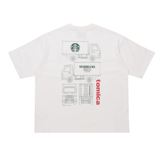 【Starbucks × BEAMS TOMICA Collection】LOGO 貨車印花 T-shirt A(成人) STARBUCKS STAND by BEAMS Tee A for Adults