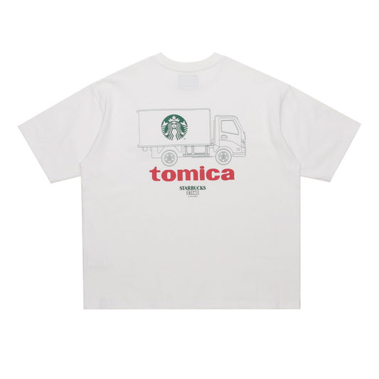 【Starbucks × BEAMS TOMICA Collection】LOGO 貨車印花 T-shirt B(成人) STARBUCKS STAND by BEAMS Tee B for Adults