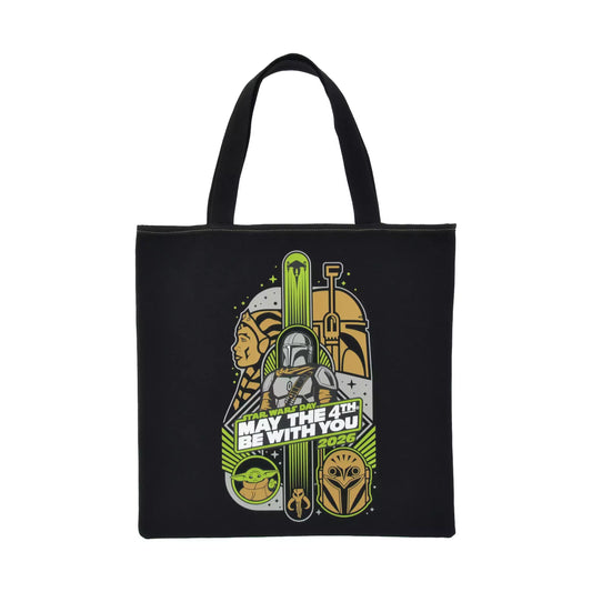 Star Wars May the 4th 2026 黑色紀念托特袋 Star Wars Day “May the 4th 2026” Logo Tote Bag