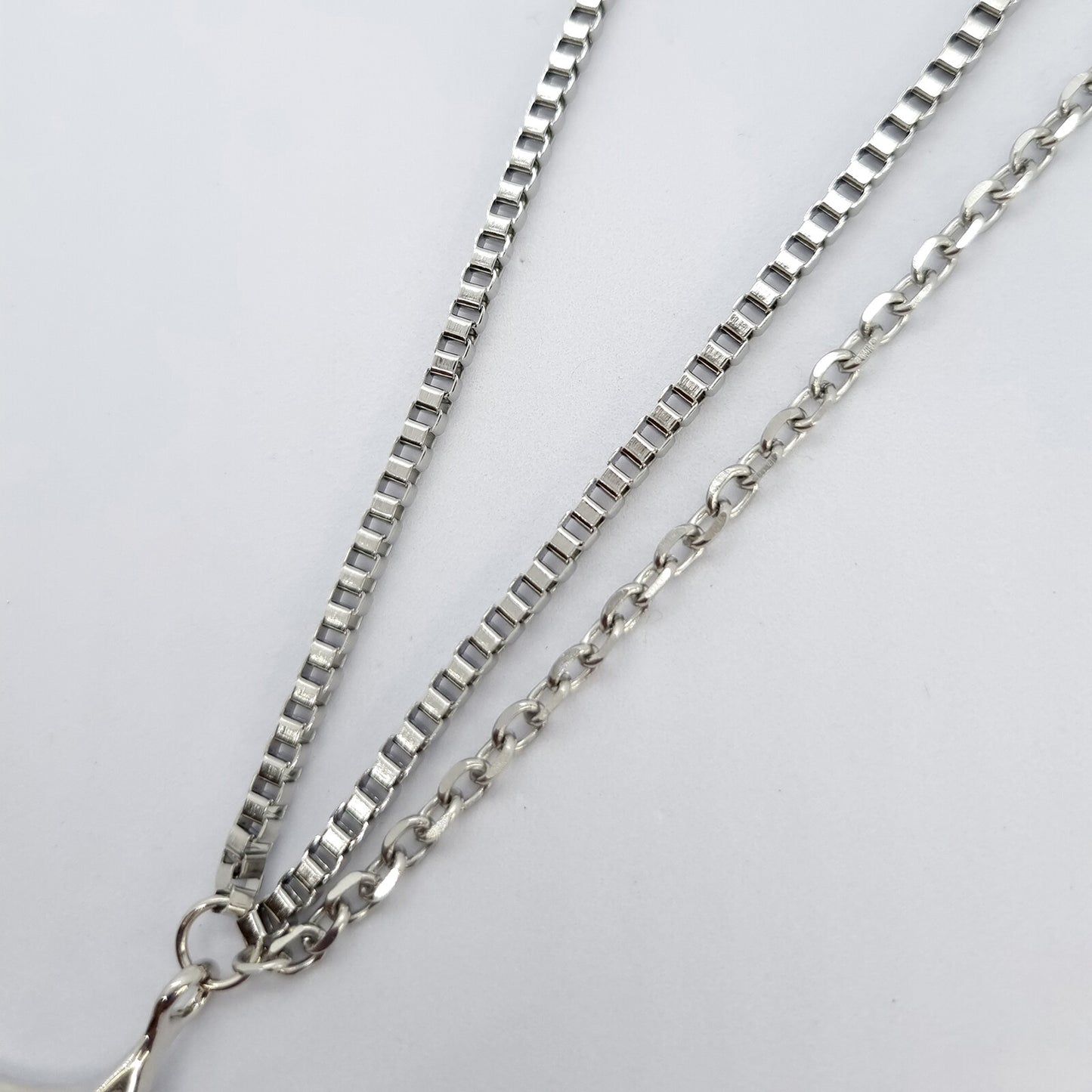 Black Heart in Cross Necklace