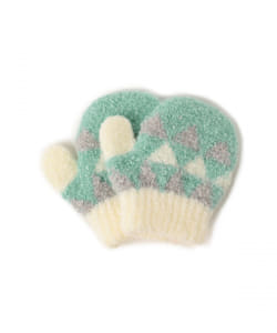 tet. 兒童三角圖案連指手套 — 可愛幾何設計