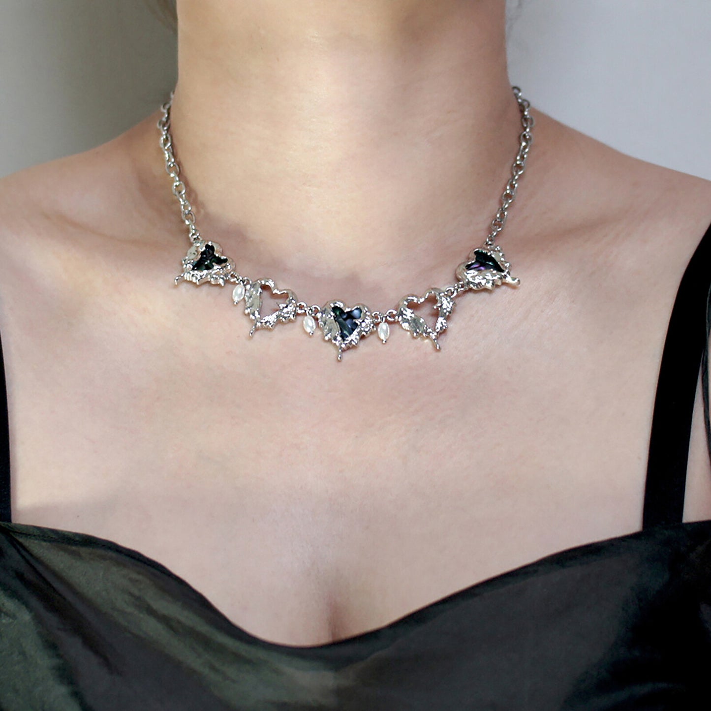 Green Heart Necklace