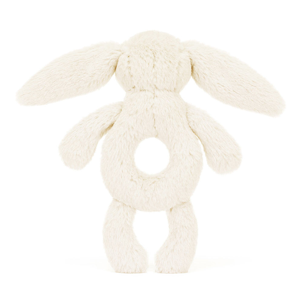 Bashful Bunny Ring Rattle - cream