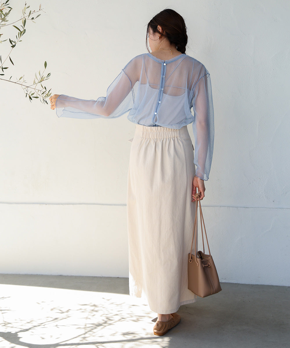 2-WAY MELLOW TULLE CARDIGAN TOPS