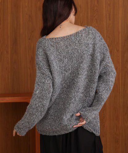 Melange Knit Top