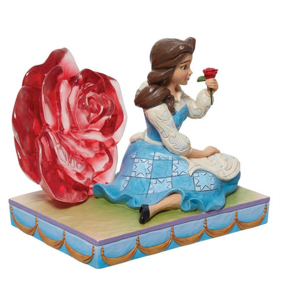  Disney Traditions Beauty and the Beast Clear Rose Bauble 