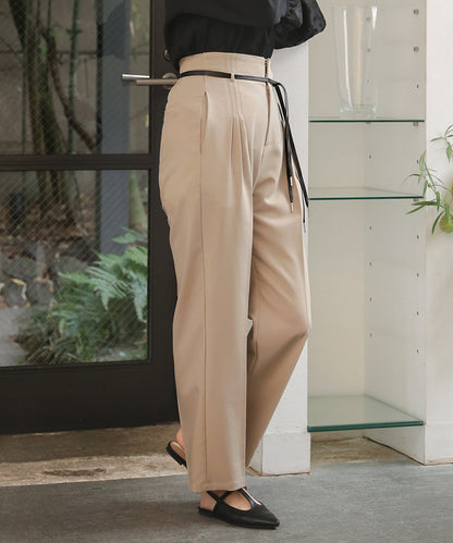 HIGH WAISTED SLACKS WITH BELT