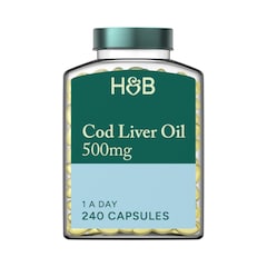 Pure Cod Liver Oil 500mg 240 Capsules
