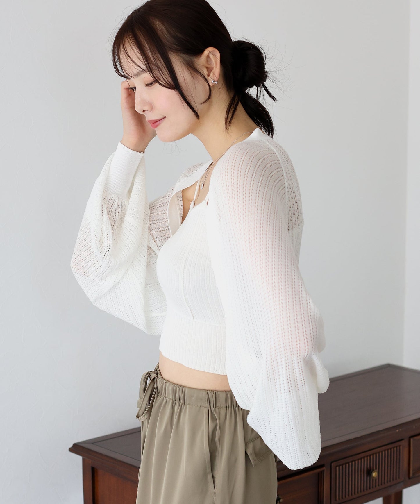 Mesh Cardigan