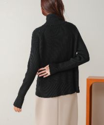 W Zip Rib Cardigan