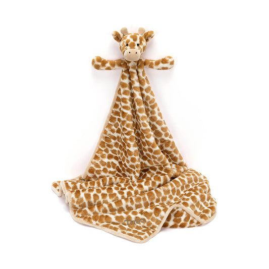 Personalised Bashful Giraffe Blankie