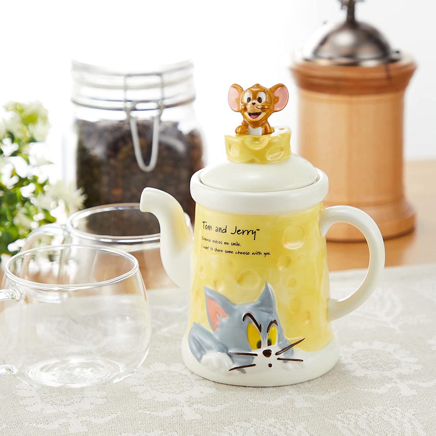 Tom&Jerry Cheese Mug & Teapot