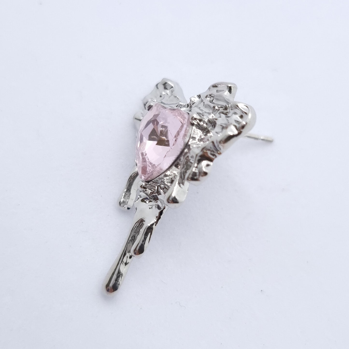 Melt Pink Heart Earrings