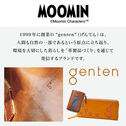  Moomin Genten leather long wallet 