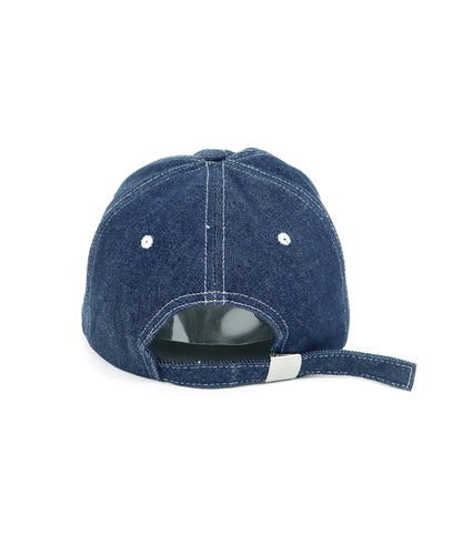 Ribbon Embroidered Denim Cap