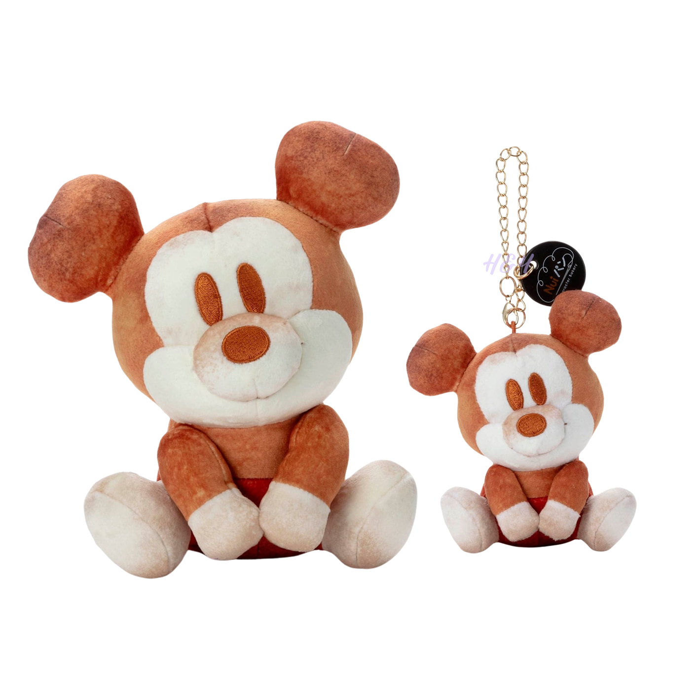 Disney Nui Pan Plush Toy Mickey and Minnie