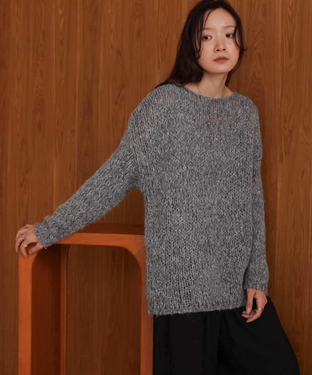 Melange Knit Top