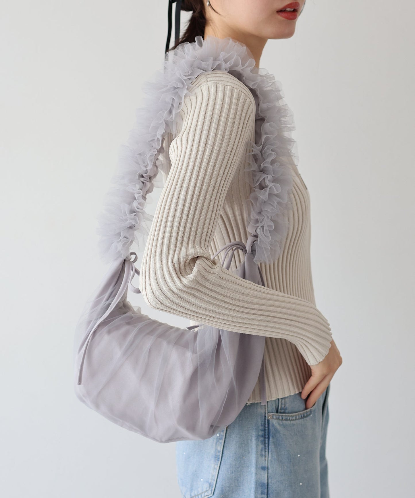 Tulle Frill Shoulder Bag