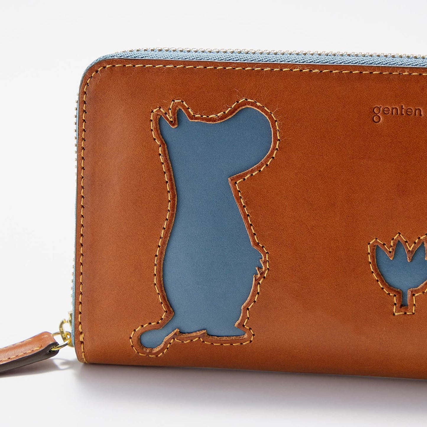  Moomin Genten leather long wallet 