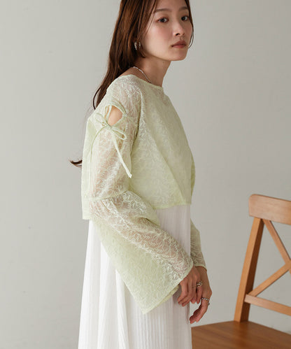 LACE BLOUSE + AMERI ONEPIECE SET