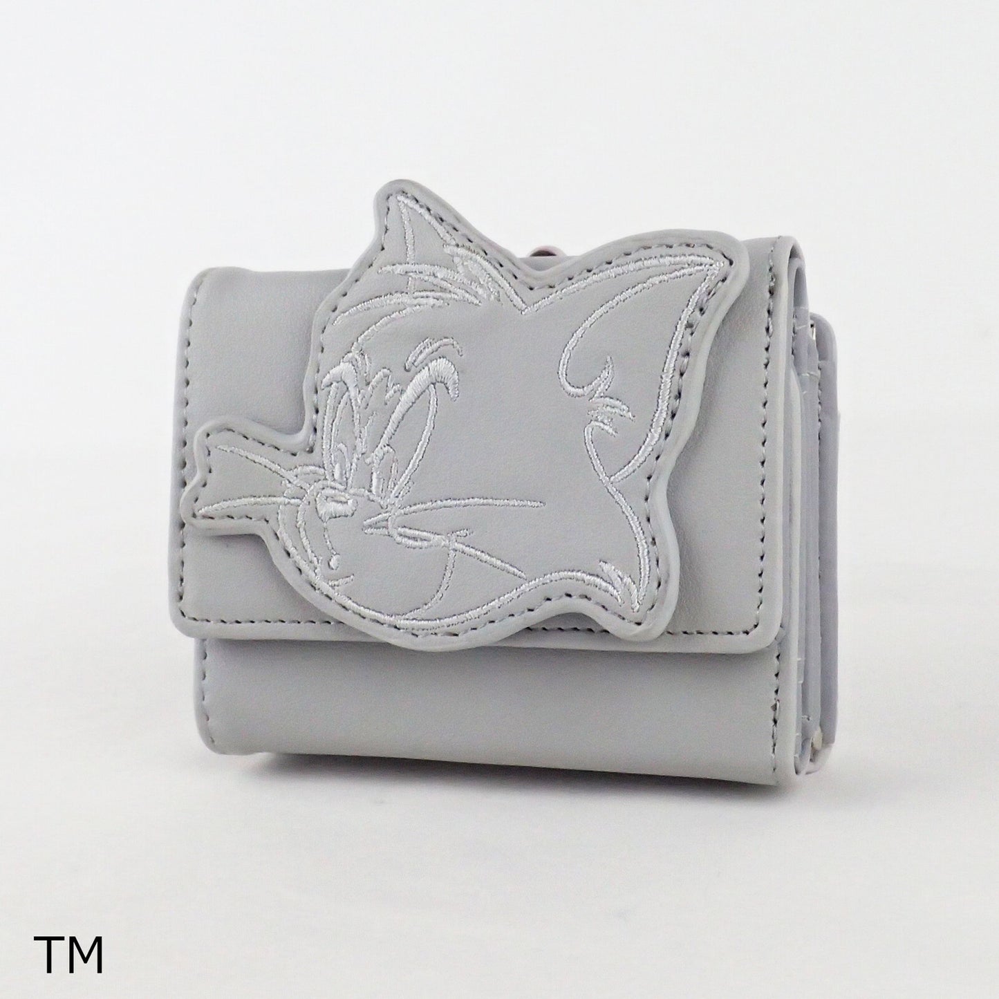 TOM and JERRY×Flapper Embroidered Applique Mini Wallet