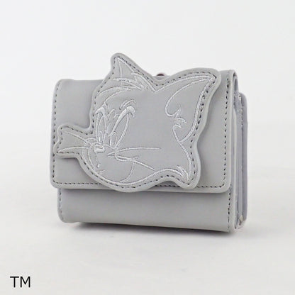 TOM and JERRY×Flapper Embroidered Applique Mini Wallet