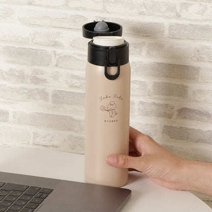  Fuku Fuku Nyanko One Touch Stainless Steel Bottle 