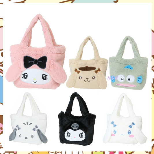  Sanrio Characters furry handbag 
