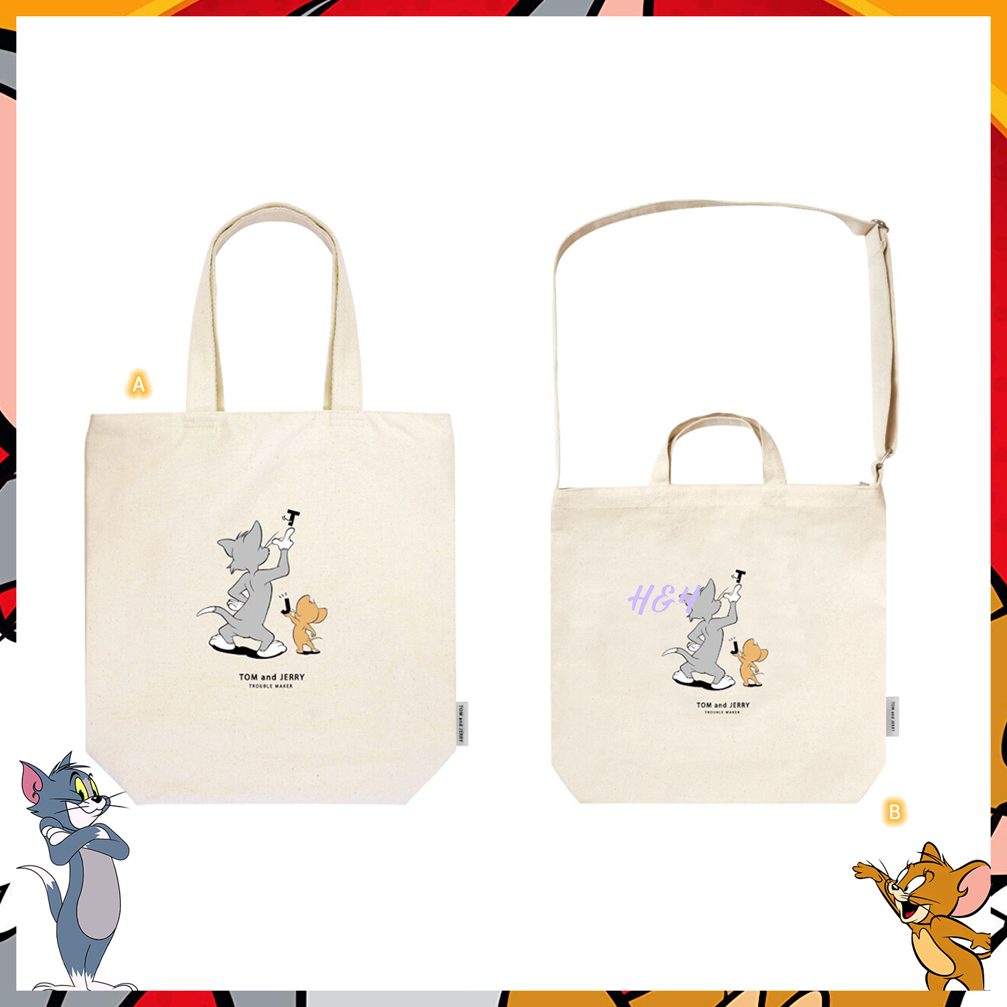 Tom and Jerry Tote Bag [預計發售2024年4月上旬]