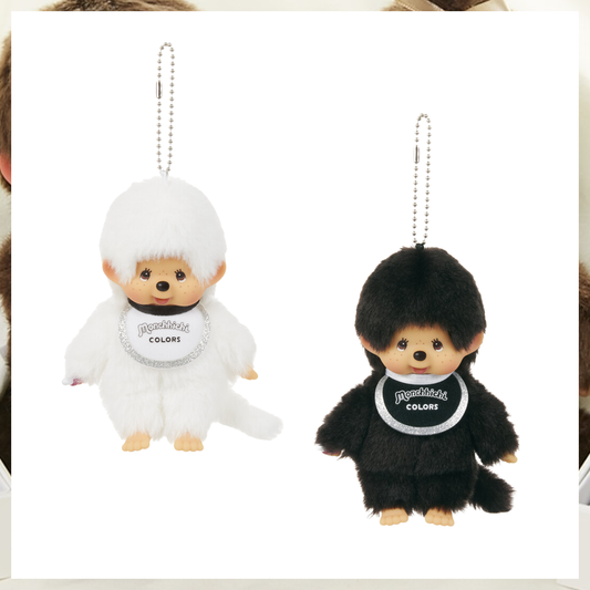 Monchhichi COLORS Keychain WH&BK