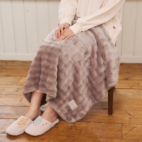 Fuku Fuku Nyanko 福福貓「融化感波波」超柔毛毯 M