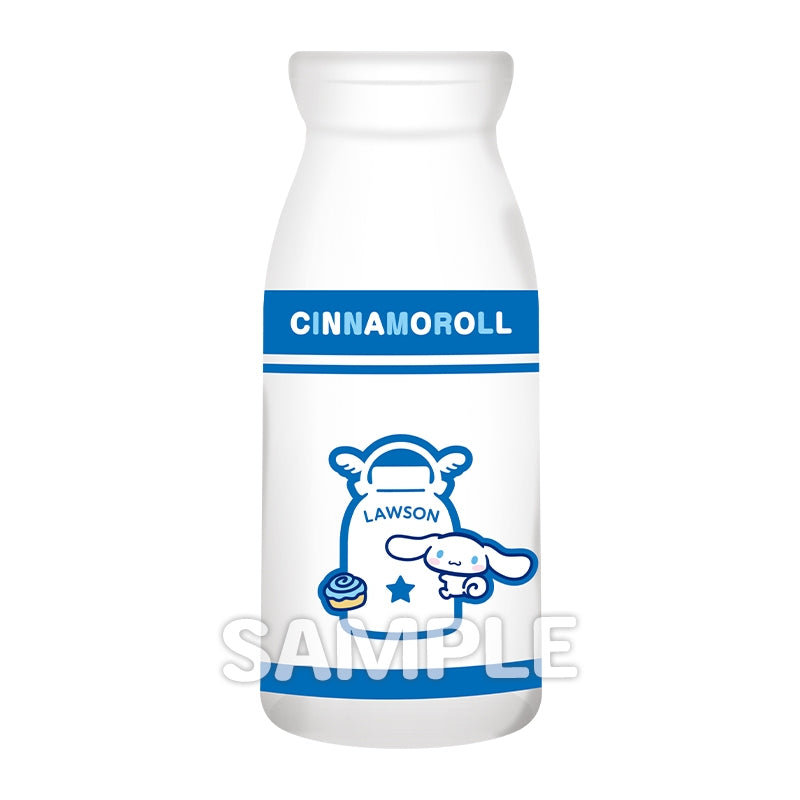 [預購] LAWSON 50週年 X SANRIO  牛奶瓶造型玻璃杯+杯墊套裝