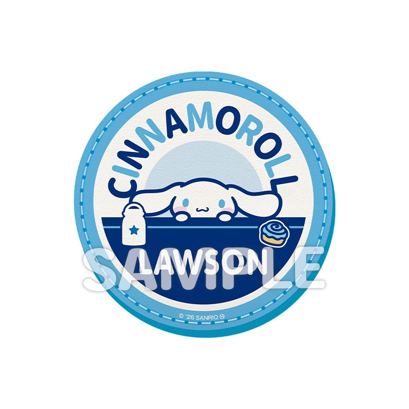 [預購] LAWSON 50週年 X SANRIO  牛奶瓶造型玻璃杯+杯墊套裝