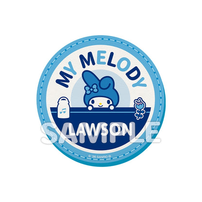 [預購] LAWSON 50週年 X SANRIO  牛奶瓶造型玻璃杯+杯墊套裝