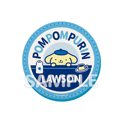 [預購] LAWSON 50週年 X SANRIO  牛奶瓶造型玻璃杯+杯墊套裝
