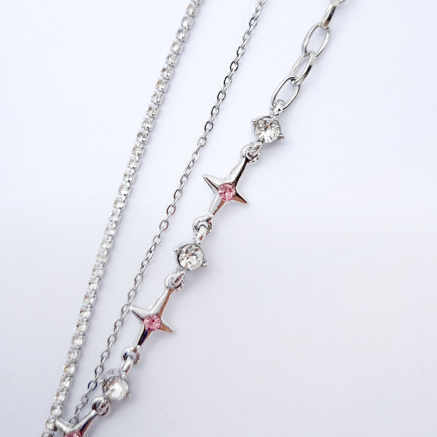 Pink Heart Flash Necklace