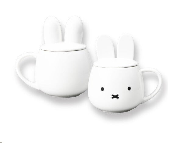 Miffy 耳朵造型蓋陶瓷杯 [現貨]