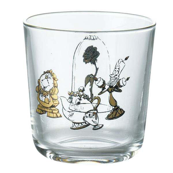 Disney Beauty and the Beast Tableware Collection Glass 4-Piece Set