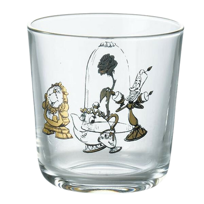 Disney Beauty and the Beast Tableware Collection Glass 4-Piece Set