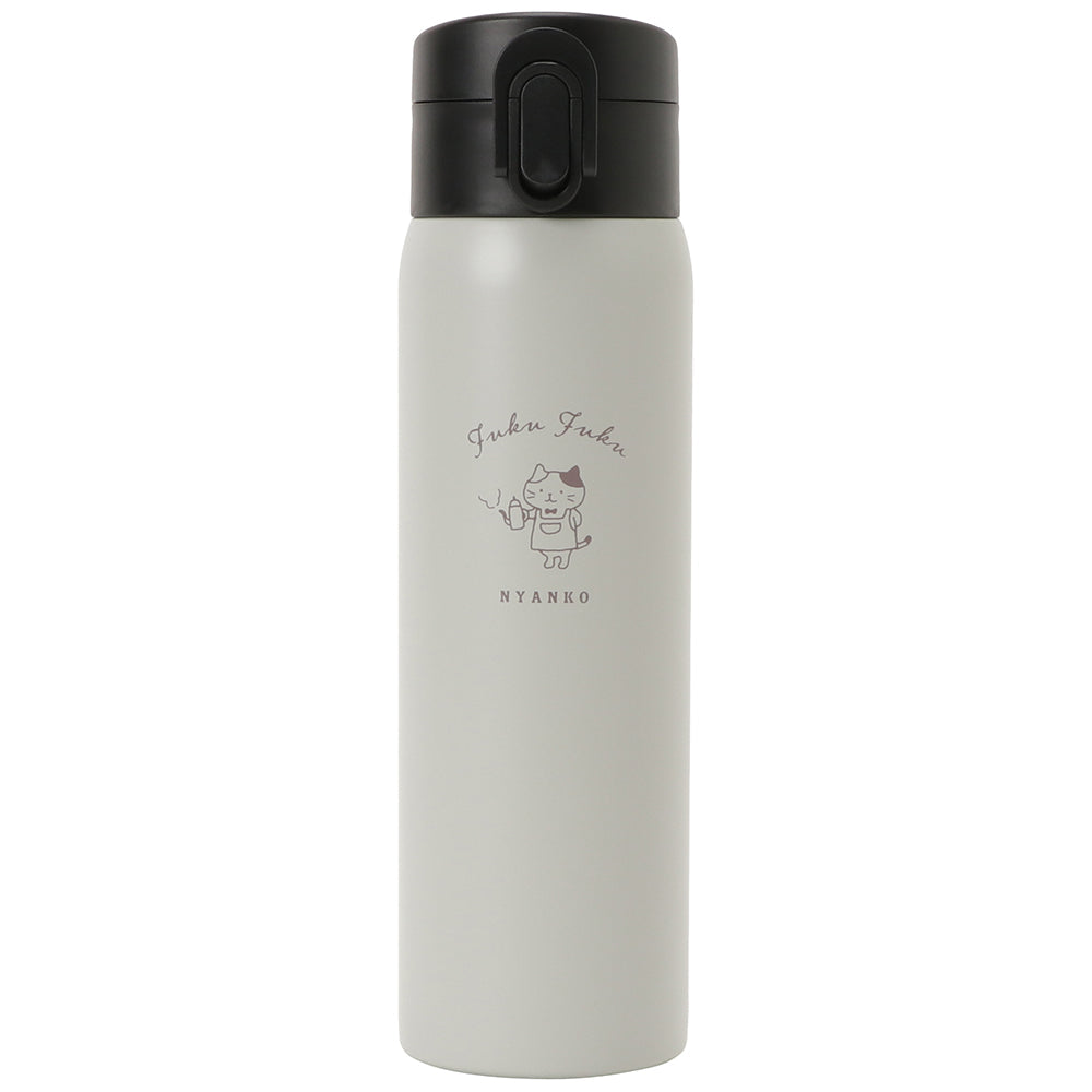  Fuku Fuku Nyanko One Touch Stainless Steel Bottle 