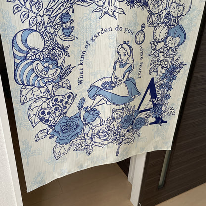  Disney Alice in Wonderland door curtain made in Japan 