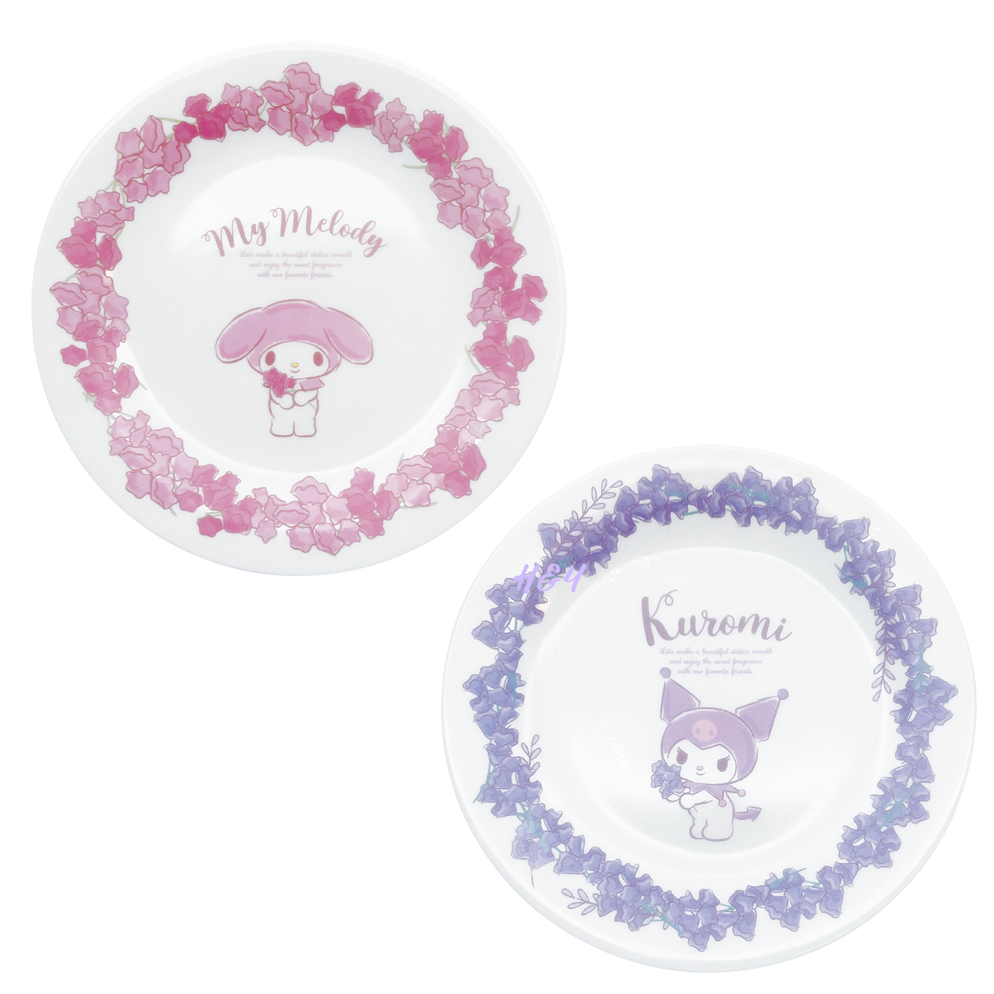 Sanrio Porcelain Plate 2pcs 日本製