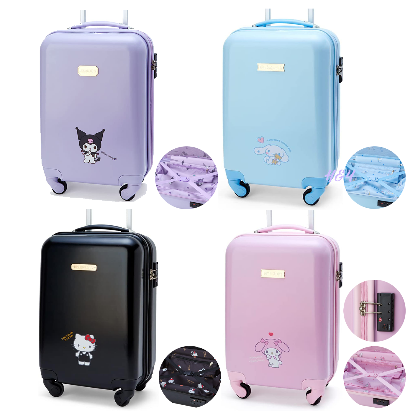  Sanrio Characters Luggage 29L 