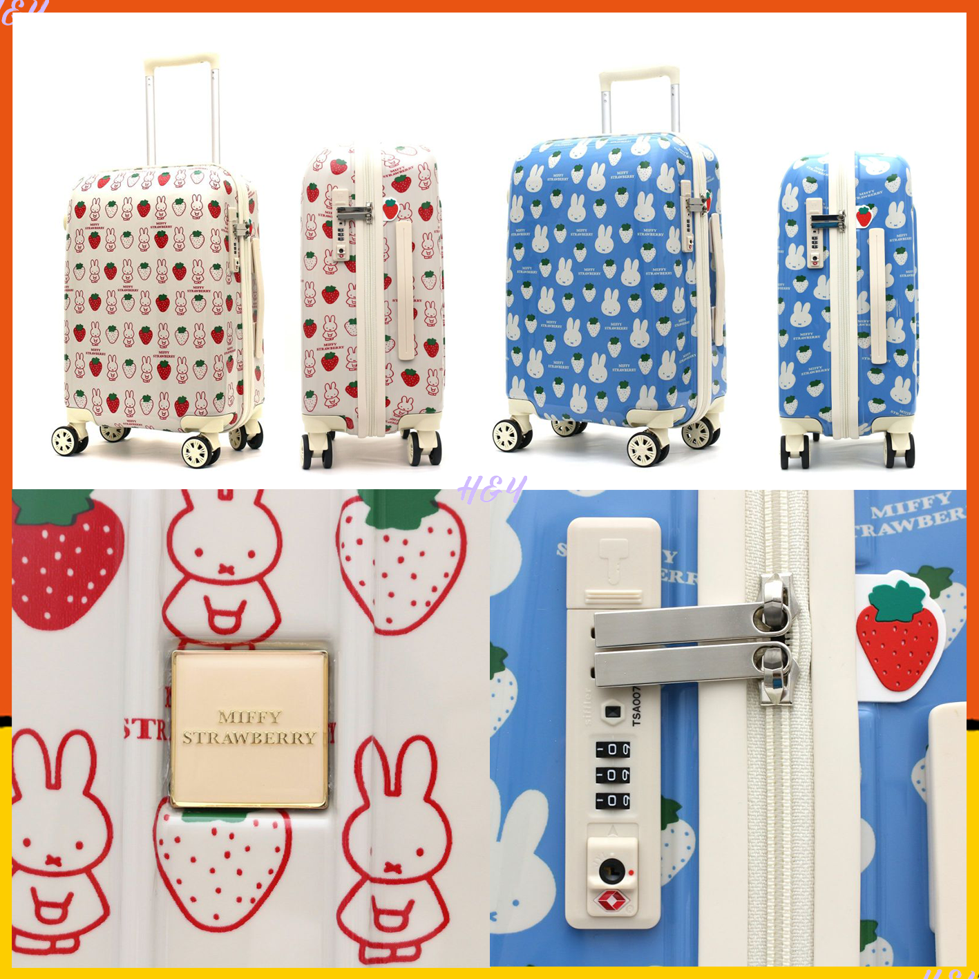  Siffler Miffy Luggage Case (S) Two Colors 