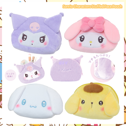 Sanrio Characters Stuffed Face Pouch