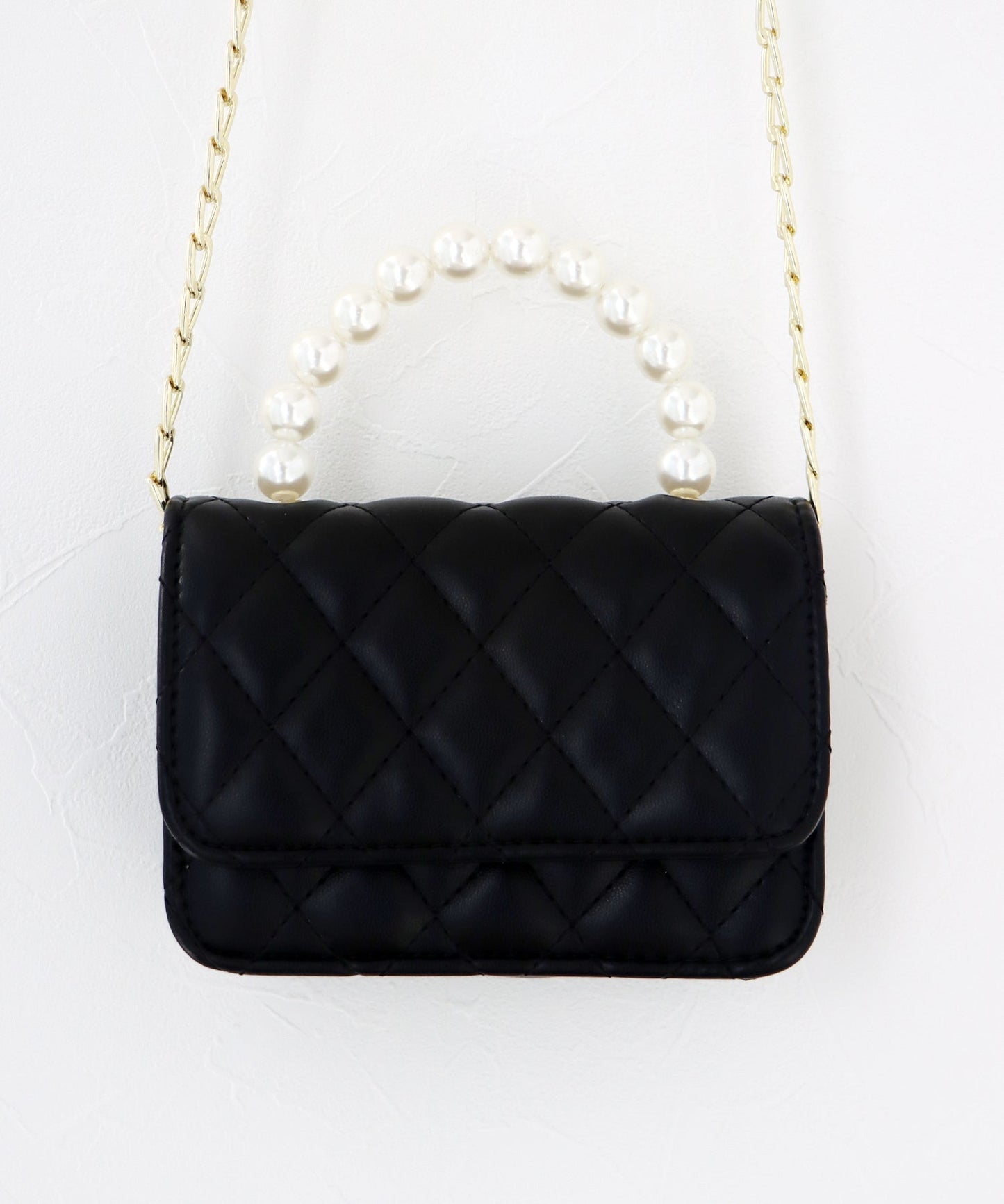 Pearl Handle 2-Way Mini Bag