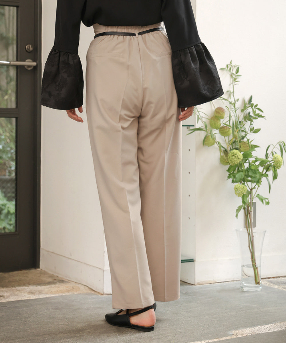 HIGH WAISTED SLACKS WITH BELT